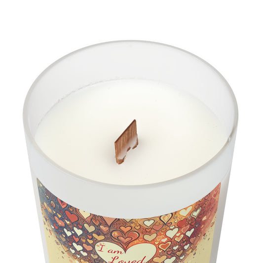 "I Am Loved" - Frosted Glass Candle, 11oz