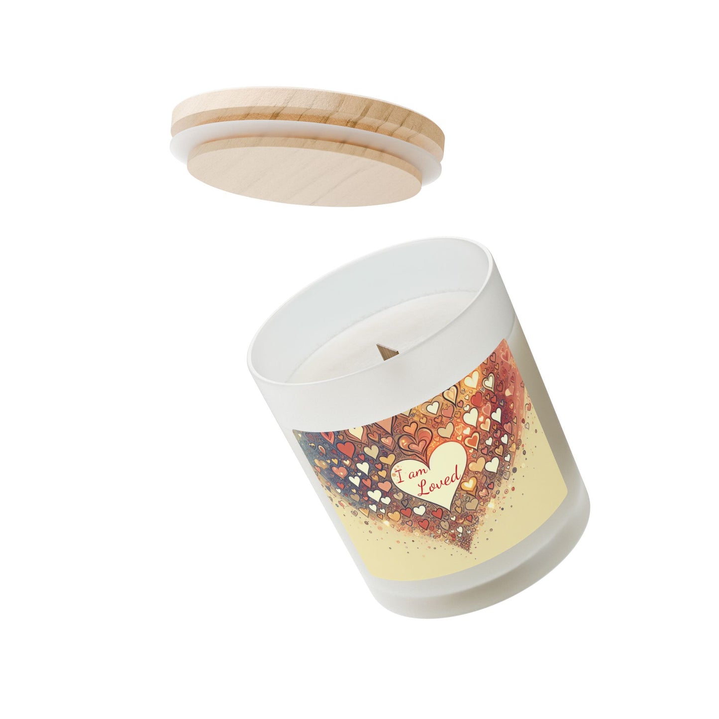 "I Am Loved" - Frosted Glass Candle, 11oz