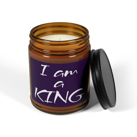 "I am a KING" - Scented Soy Candle, 4oz & 9oz