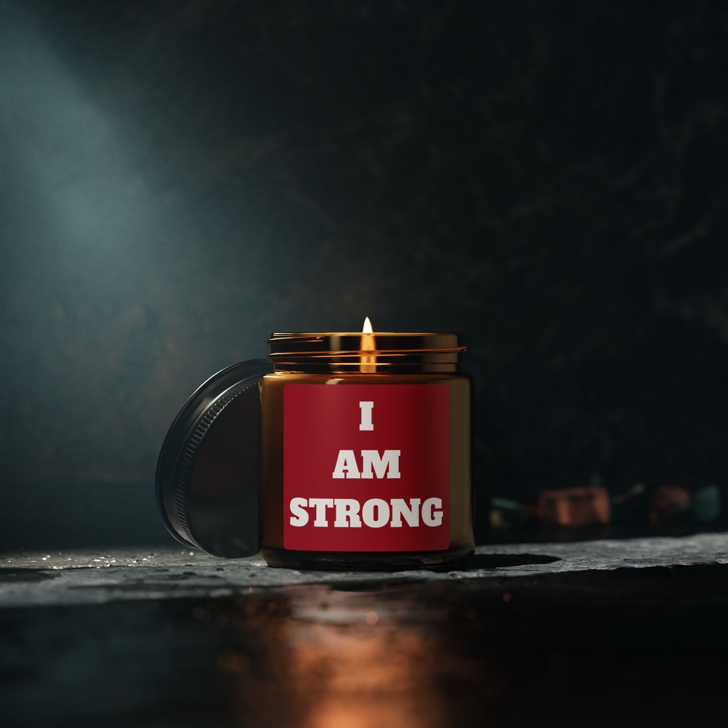 "I am STRONG" - Scented Soy Candle, 4oz & 9oz