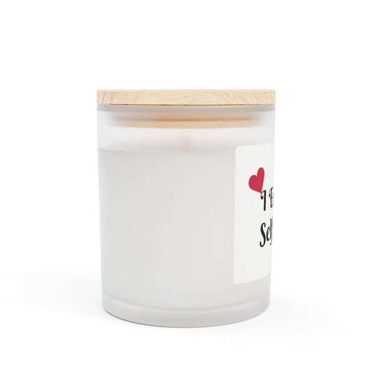"I Embody Self Love" - Frosted Glass Candle, 11oz