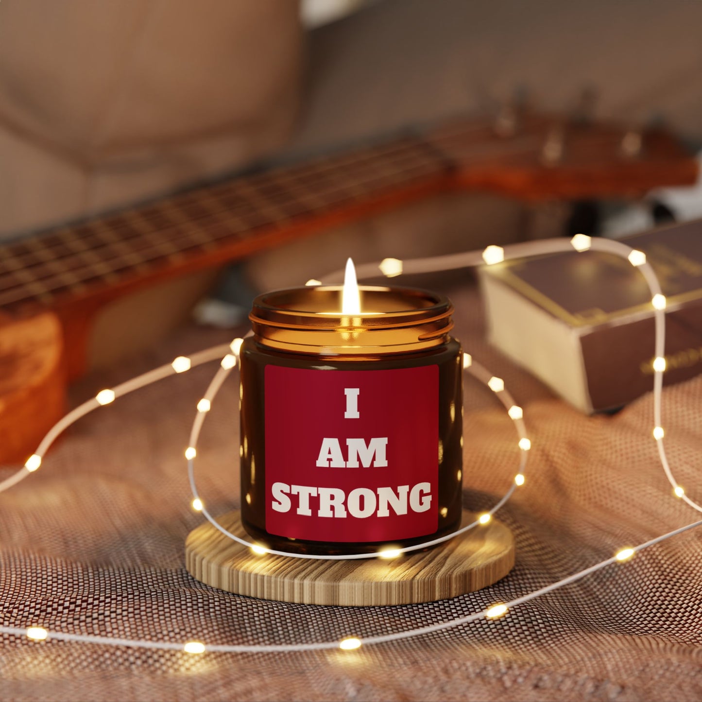 "I am STRONG" - Scented Soy Candle, 4oz & 9oz