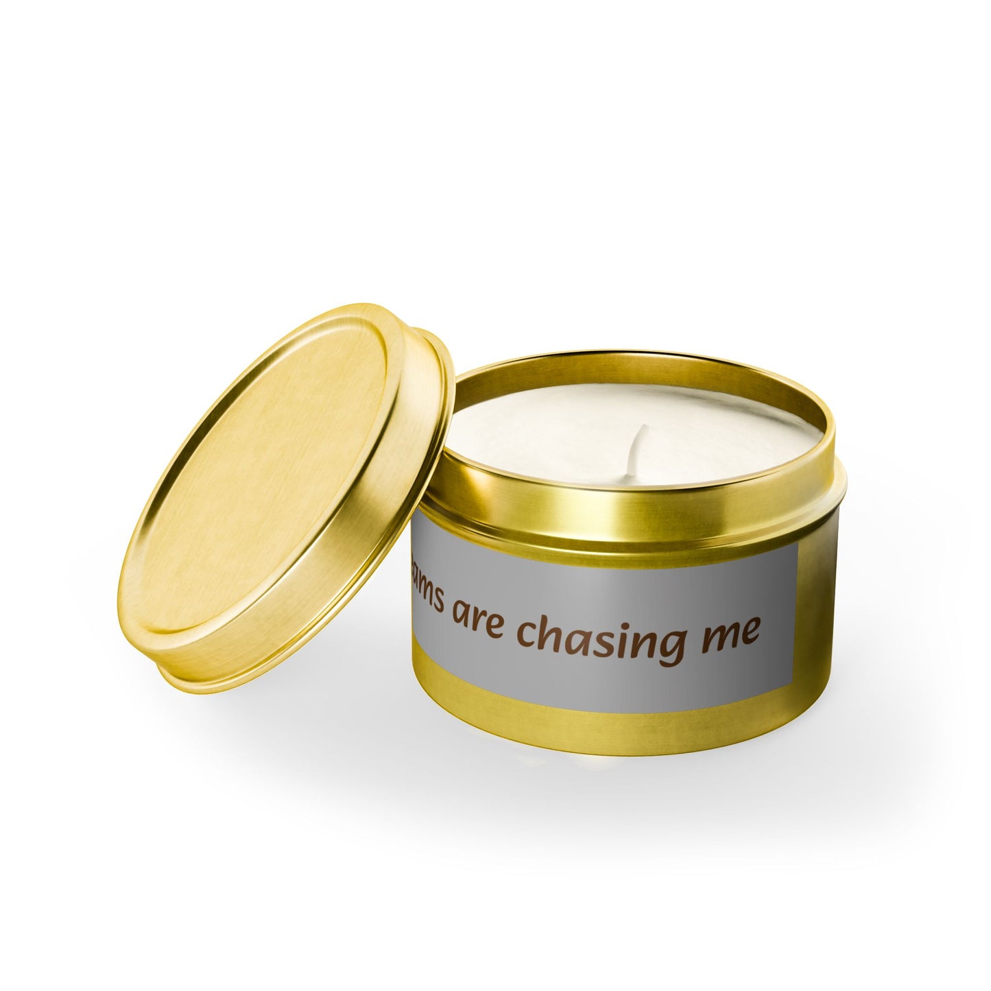 "My Dreams Are Chasing Me" - Coconut Soy Wax Candle, 4oz & 8oz