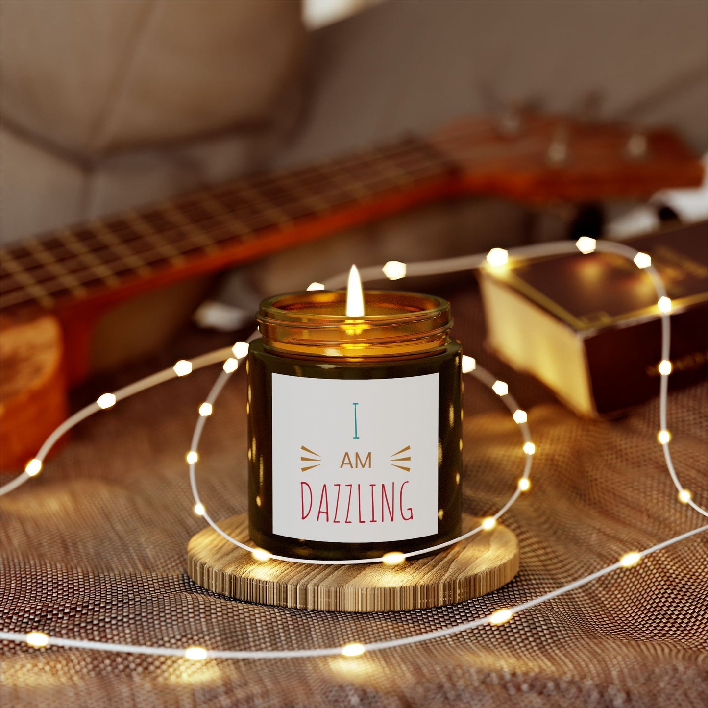 "I am Dazzling" - Coconut Apricot Scented Candle, 4oz & 9oz