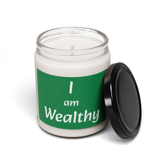 "I am Wealthy" - Scented Soy Candle, 9oz