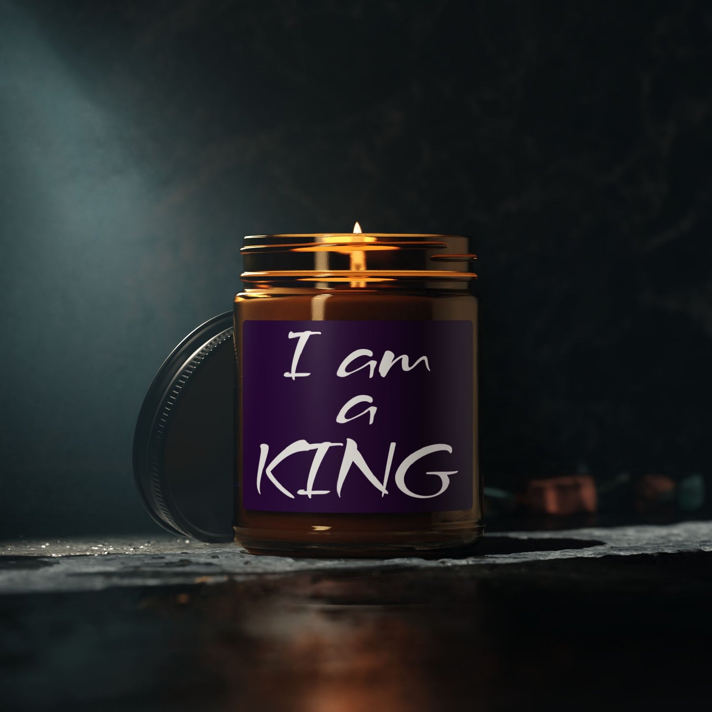 "I am a KING" - Scented Soy Candle, 4oz & 9oz