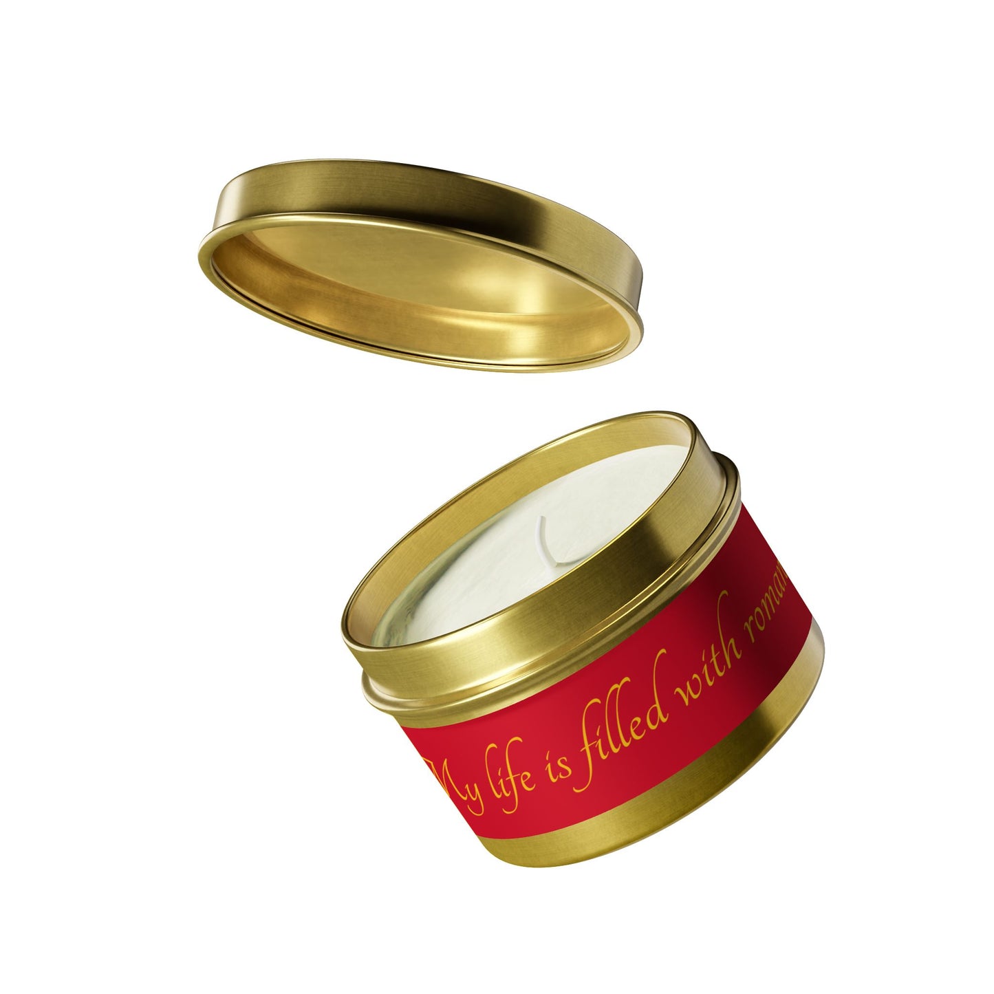 "My Life is Filled With Romance" - Romantic Scented Candle, 4oz & 8oz