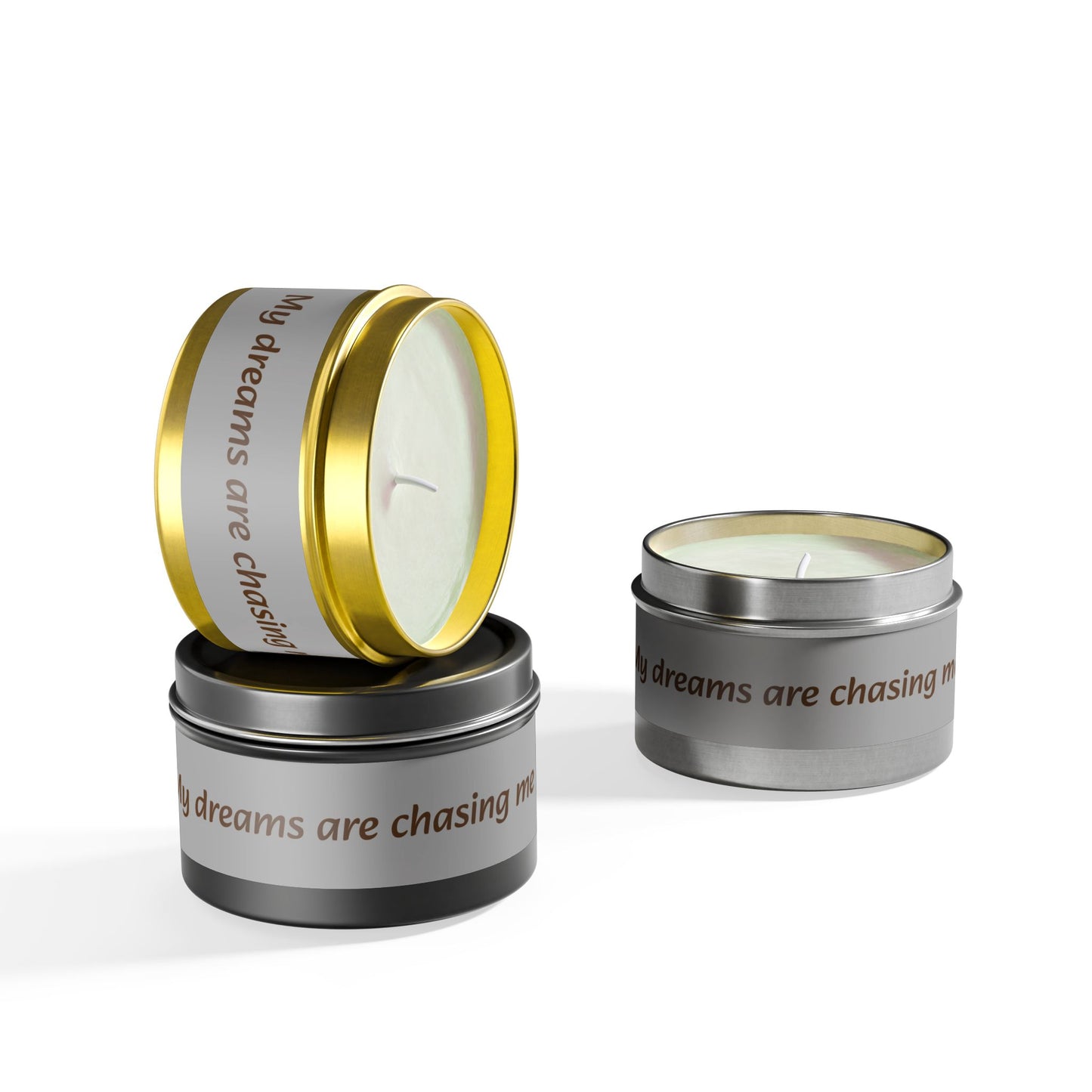 "My Dreams Are Chasing Me" - Coconut Soy Wax Candle, 4oz & 8oz