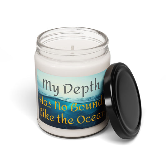 "My Depths Has No Bounds Like the Ocean" - Scented Soy Candle, 9oz