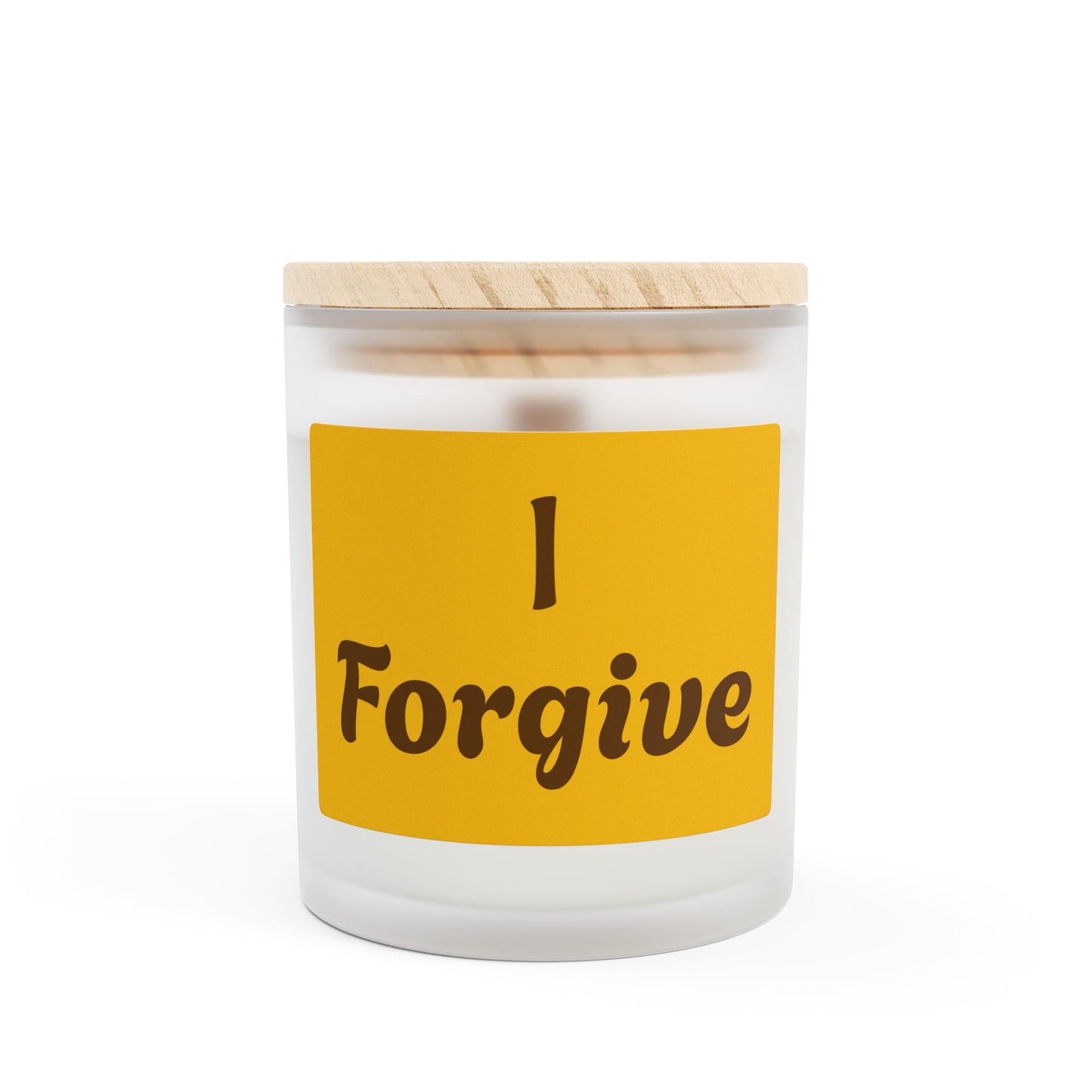 "I Forgive" Frosted Glass Scented Candle, 11oz