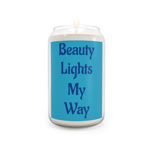 "Beauty Lights My Way" - Scented Candle, 11oz