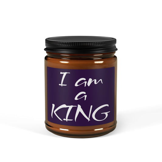 "I am a KING" - Scented Soy Candle, 4oz & 9oz