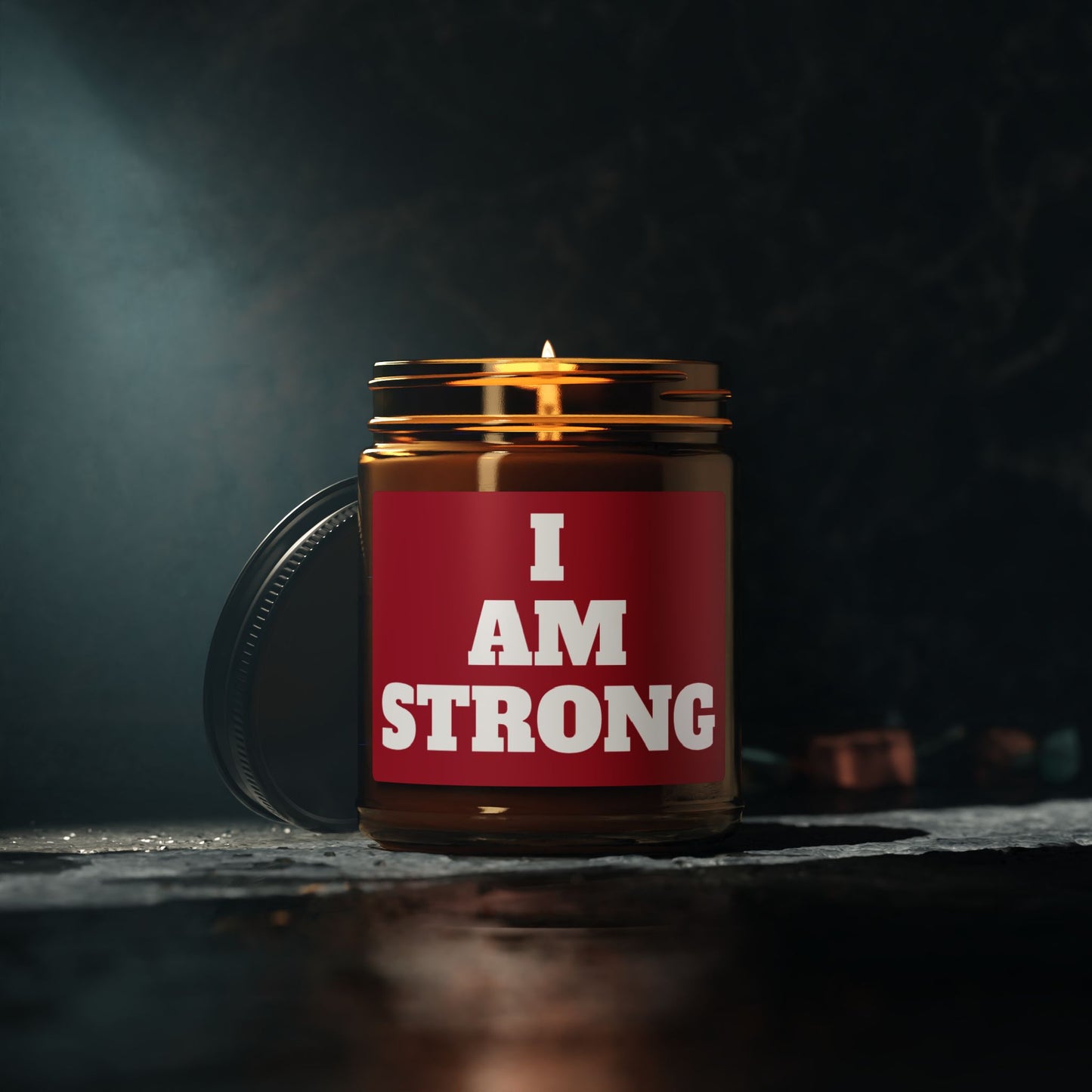 "I am STRONG" - Scented Soy Candle, 4oz & 9oz