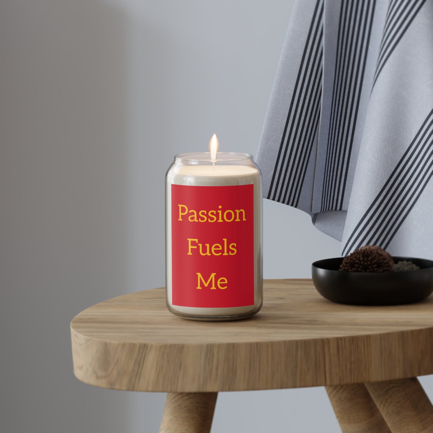 "Passion Fuels Me" Scented Candle, 13.75oz