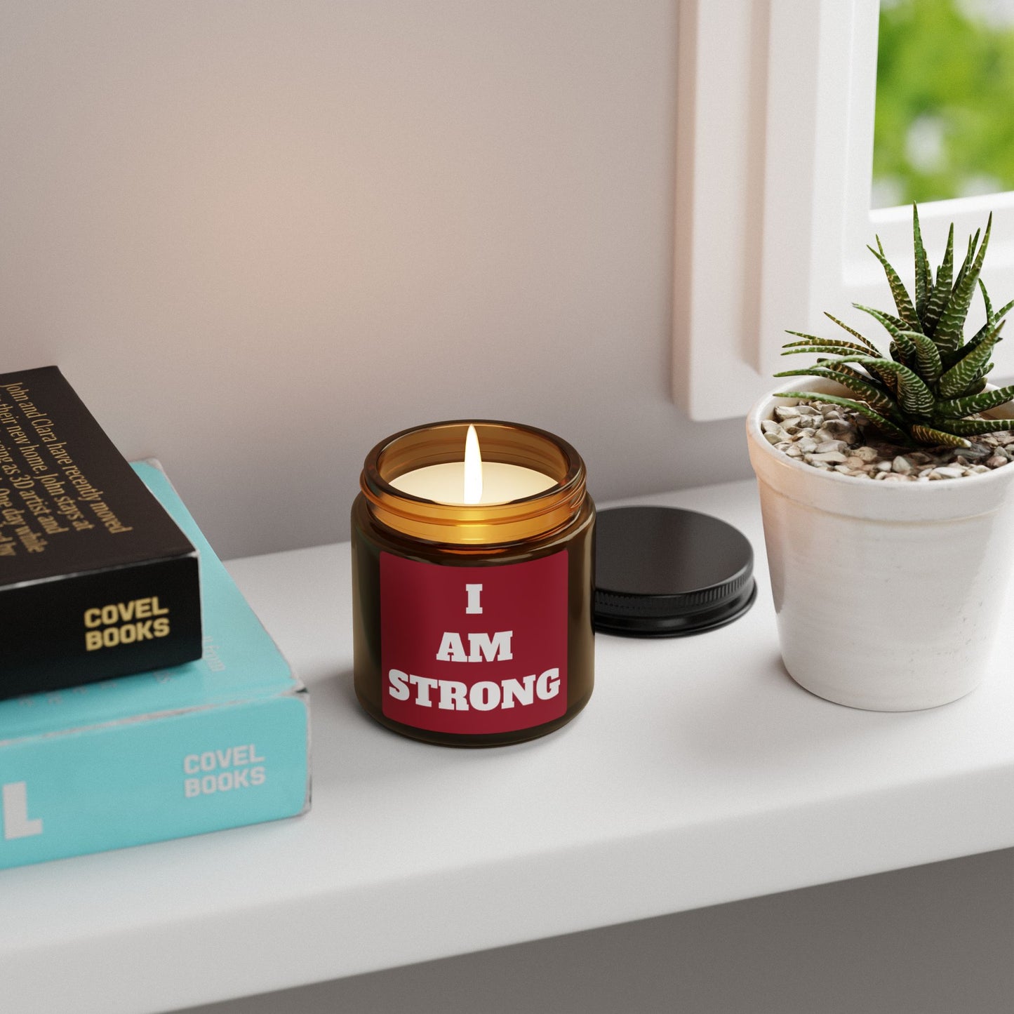 "I am STRONG" - Scented Soy Candle, 4oz & 9oz
