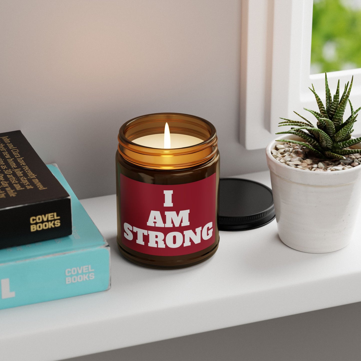 "I am STRONG" - Scented Soy Candle, 4oz & 9oz