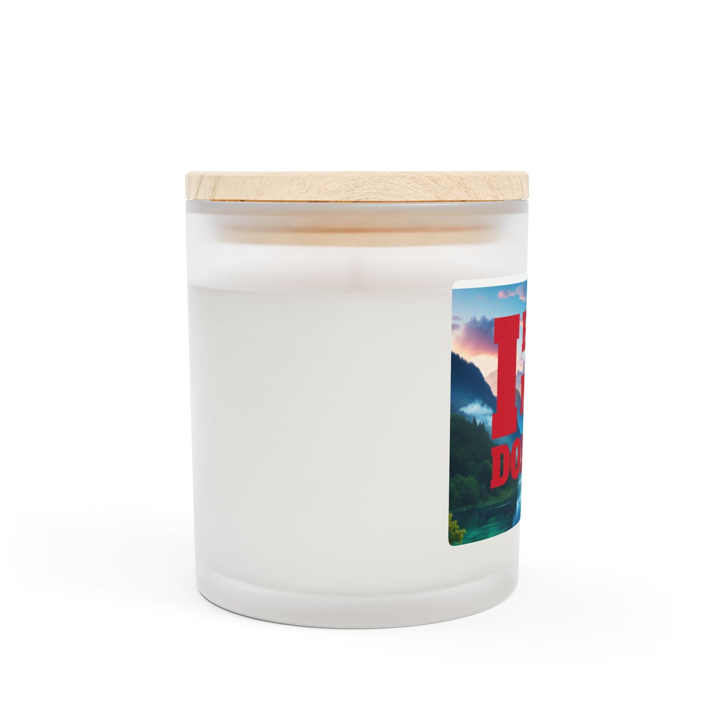"I Rule My Domain" - Frosted Glass Candle, 11oz