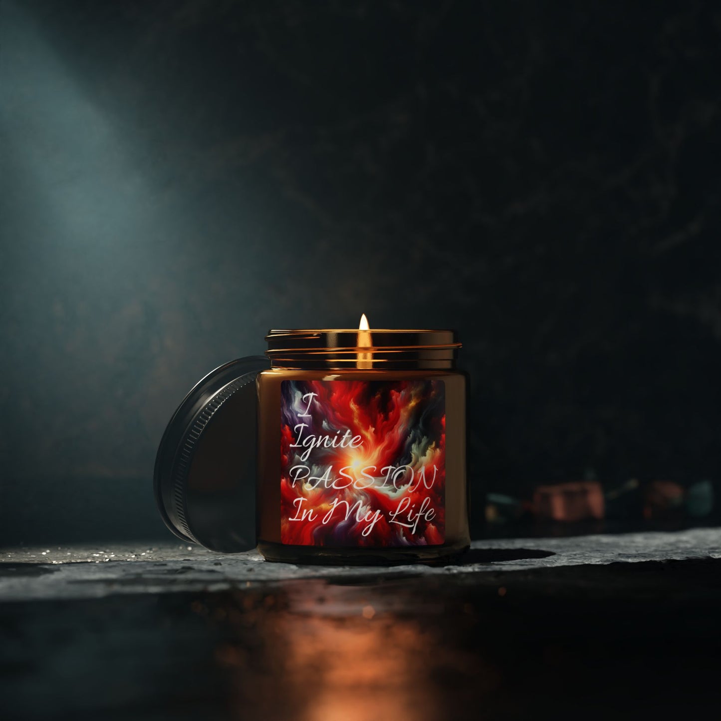 "I Ignite Passion In My Life" - Scented Soy Candle, 4oz & 9oz