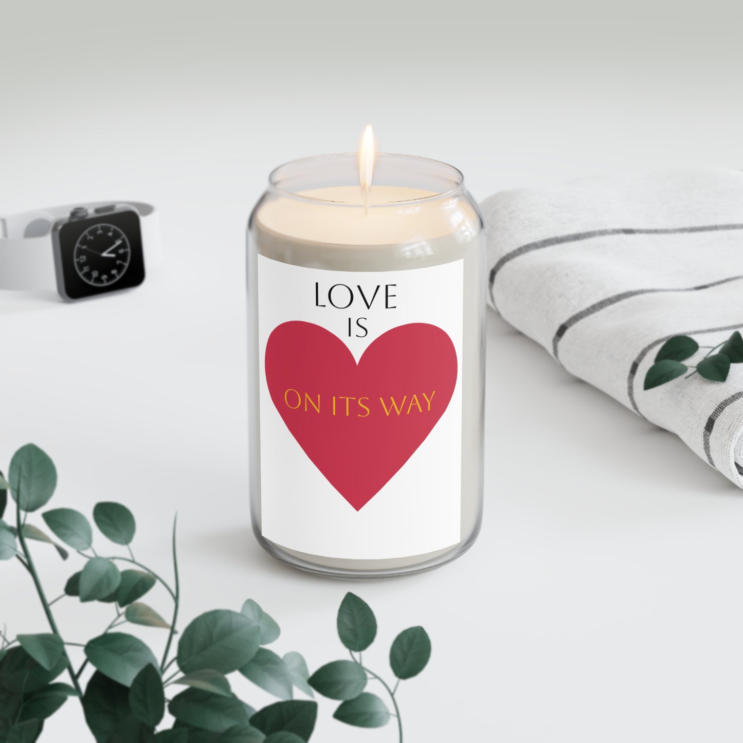 "Love Is On Its Way" Scented Candle, 13.75oz