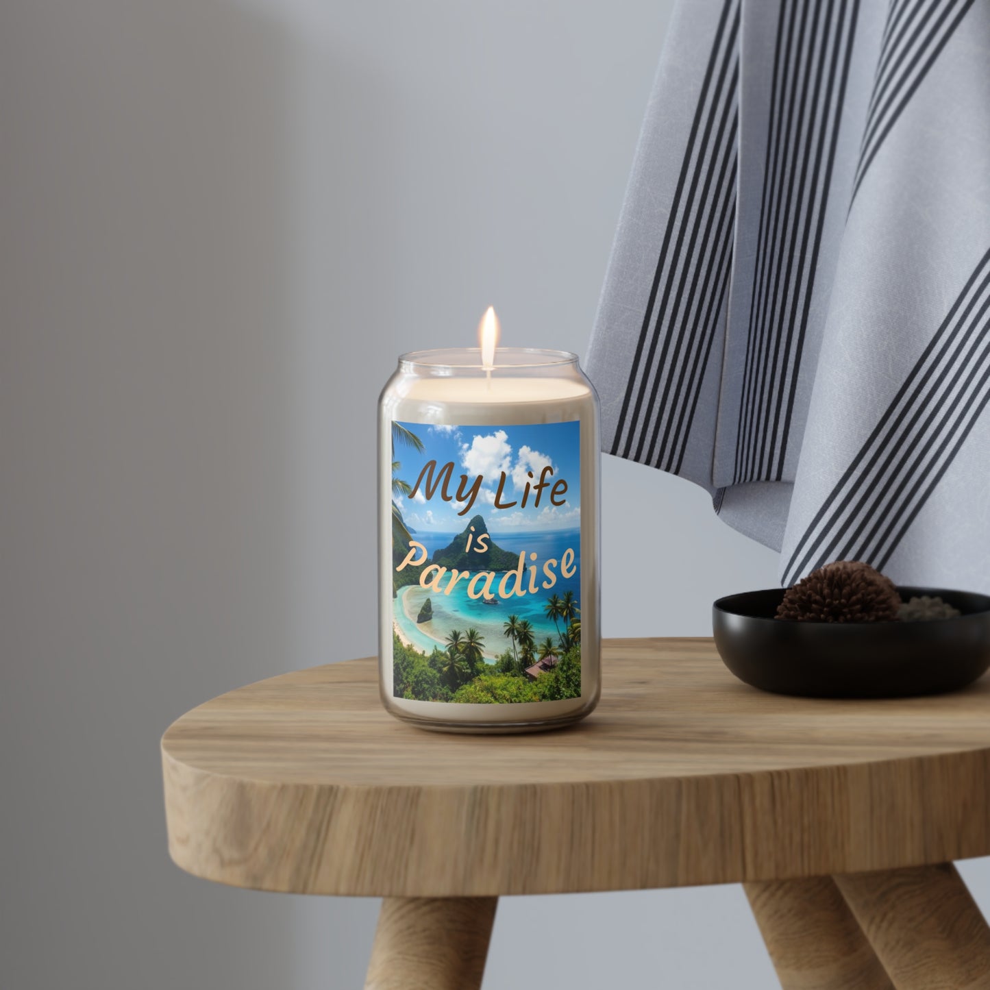 "My Life is Paradise" - Scented Candle, 13.75oz