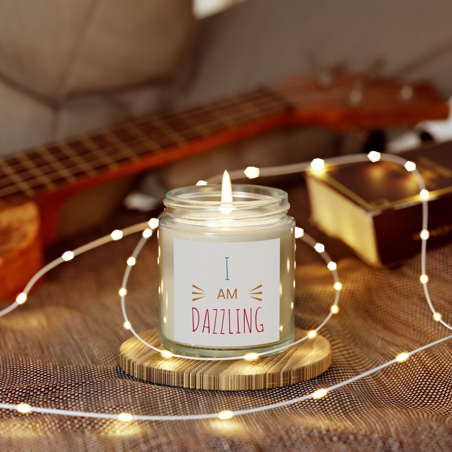 "I am Dazzling" - Coconut Apricot Scented Candle, 4oz & 9oz