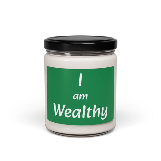 "I am Wealthy" - Scented Soy Candle, 9oz