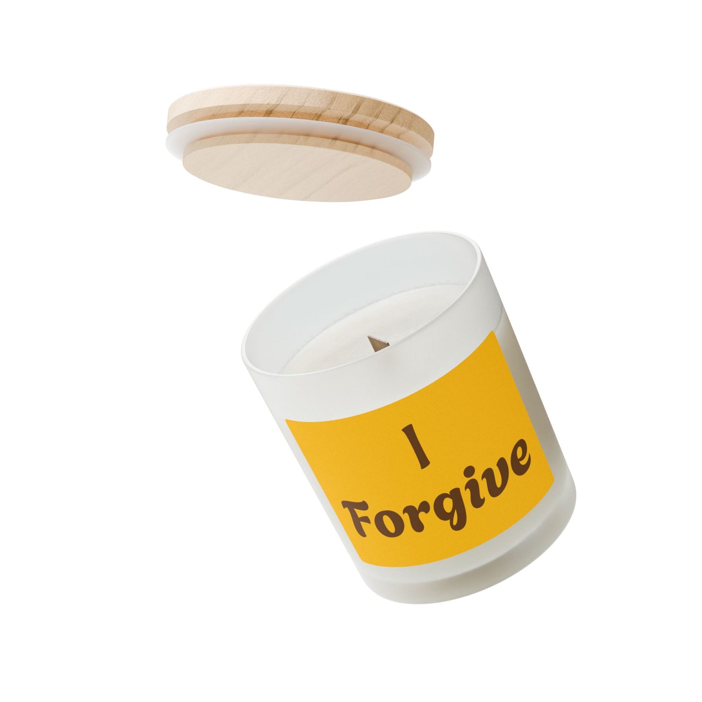 "I Forgive" Frosted Glass Scented Candle, 11oz