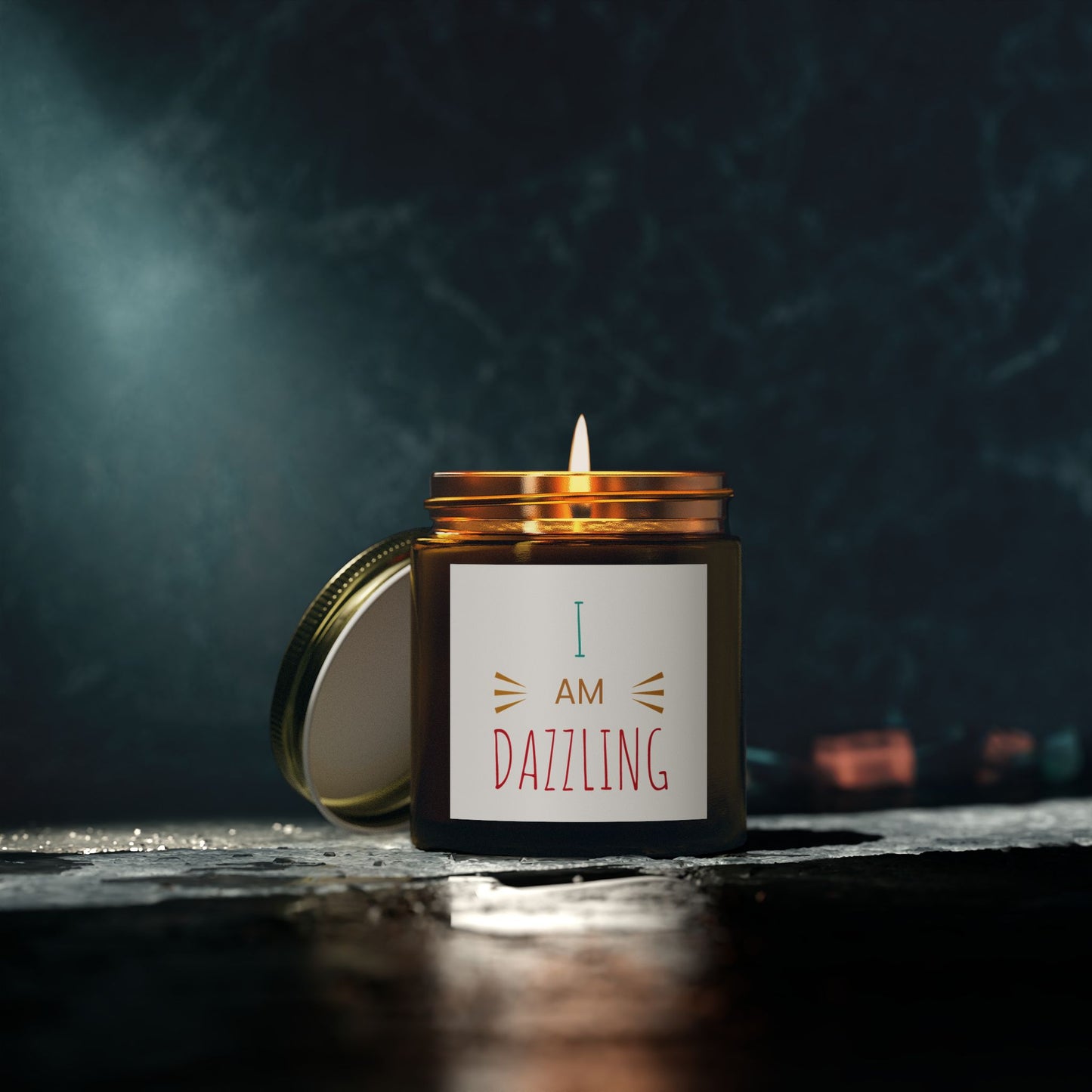 "I am Dazzling" - Coconut Apricot Scented Candle, 4oz & 9oz