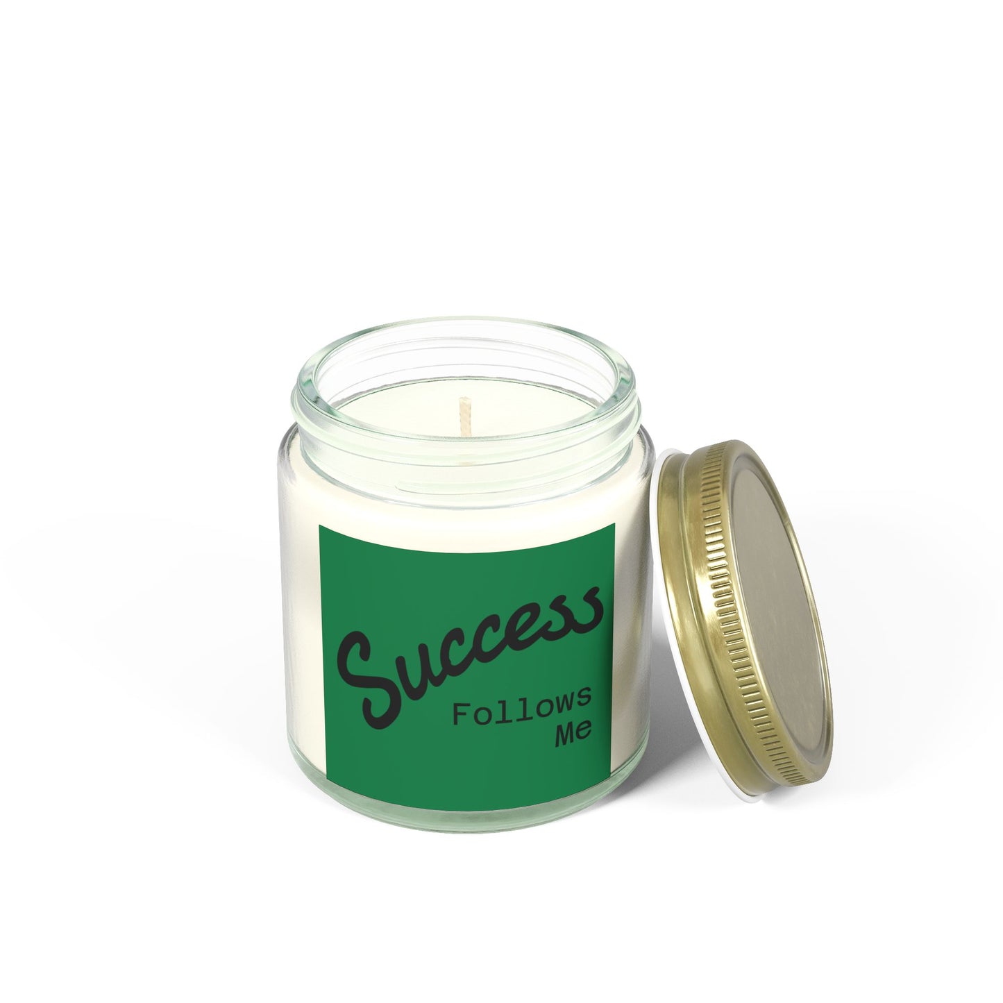 "Success Follows Me" - Coconut Apricot Wax Candle, 4oz & 9oz
