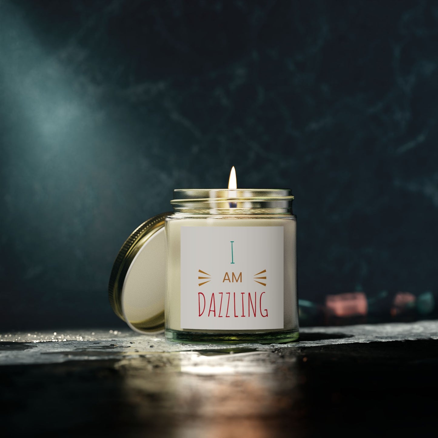 "I am Dazzling" - Coconut Apricot Scented Candle, 4oz & 9oz