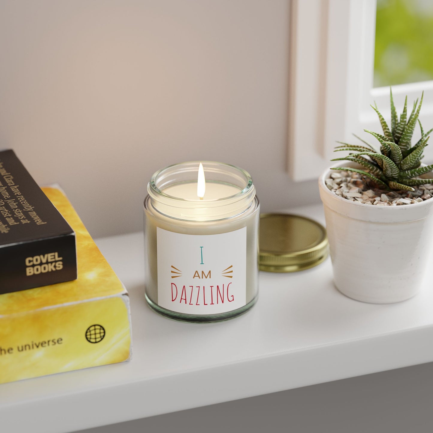 "I am Dazzling" - Coconut Apricot Scented Candle, 4oz & 9oz