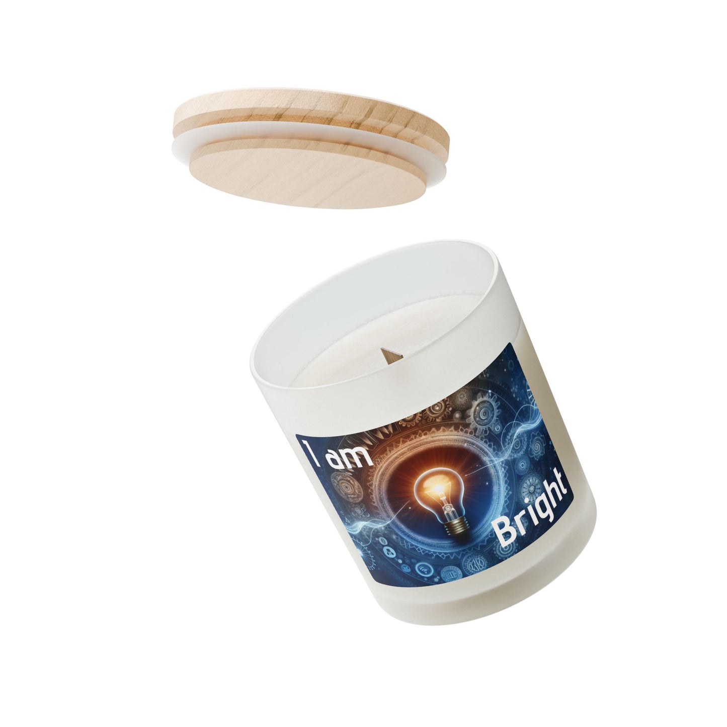 "I am Bright" - Frosted Glass Candle, 11oz