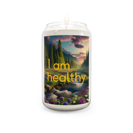 "I am healthy" Relaxing Aromatherapy Scented Candle, 13.75oz