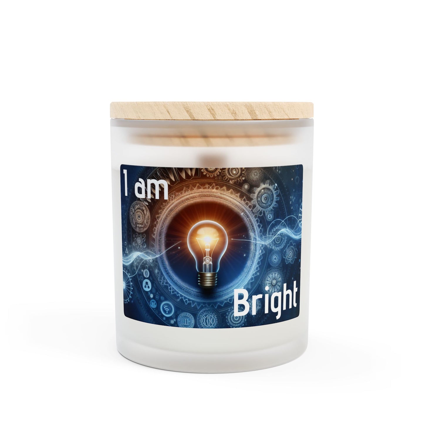 "I am Bright" - Frosted Glass Candle, 11oz