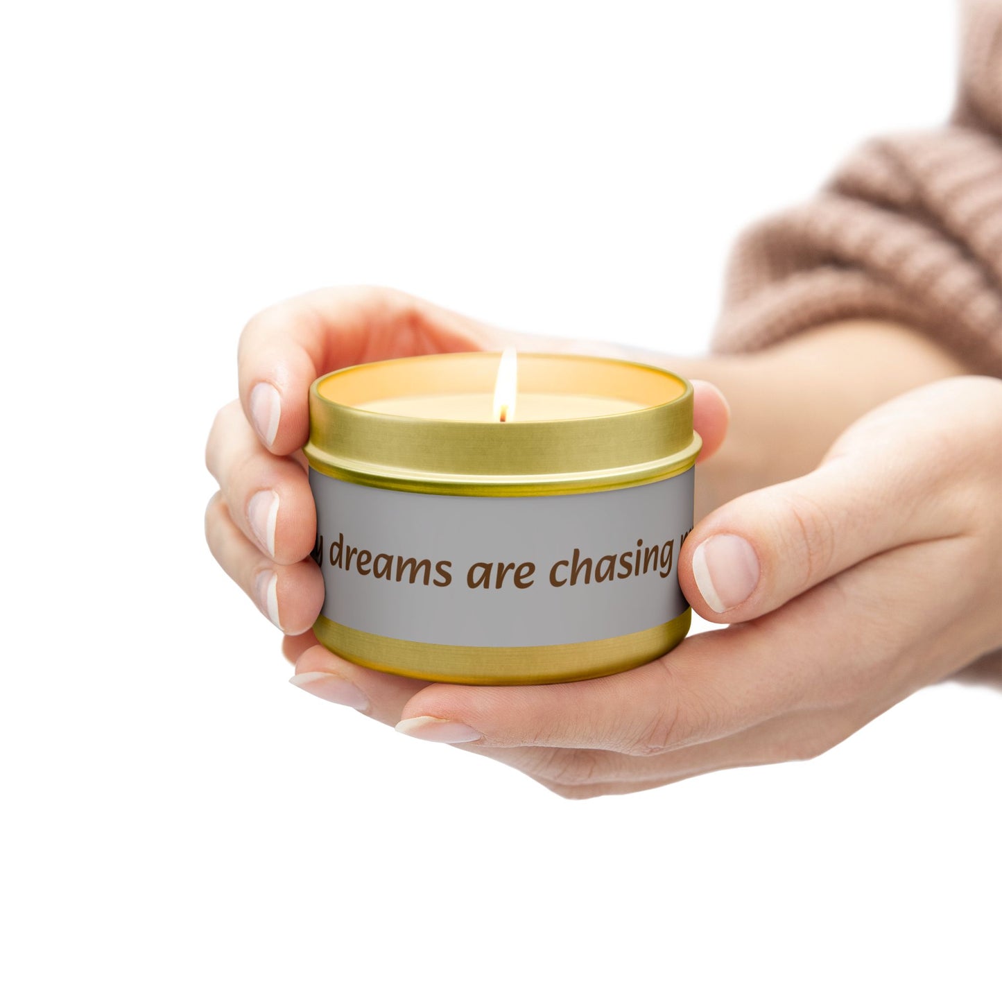 "My Dreams Are Chasing Me" - Coconut Soy Wax Candle, 4oz & 8oz