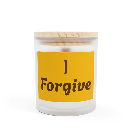 "I Forgive" Frosted Glass Scented Candle, 11oz